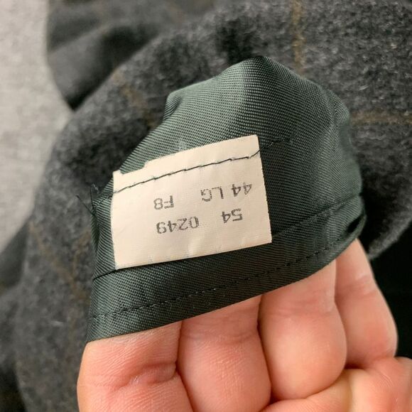 Brooks Brothers Blazer Jacket Mens 44 LG Camelhair Sport‎ Coat Window Pane - Picture 6 of 15